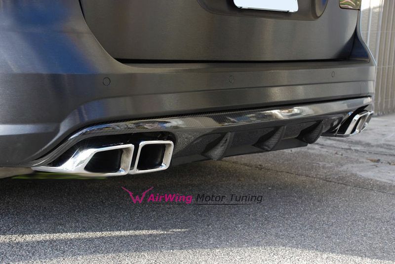 W212 - OEM style Carbon Rear Diffuser (OEM bumper)  1